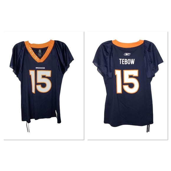 NFL DENVER BRONCOS JERSEY TIM TEBOW Reebok large Womens - Picture 3 of 9